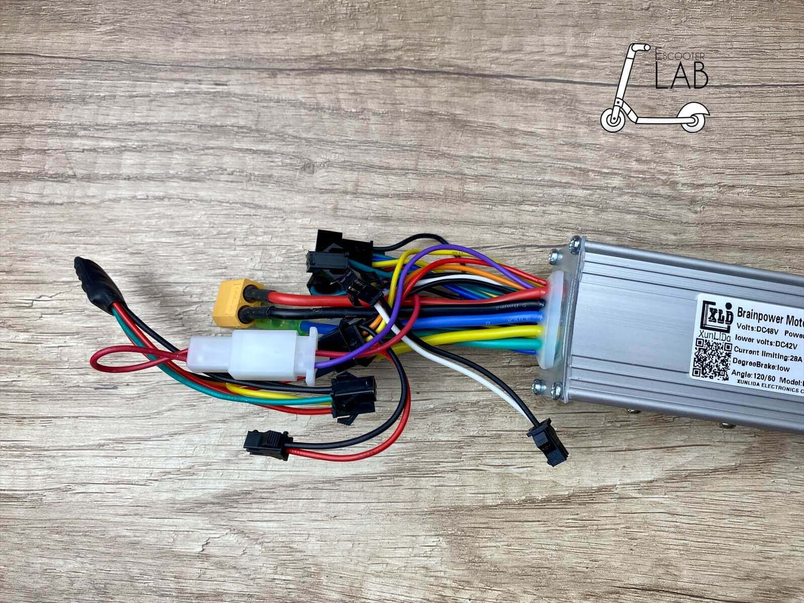 Універсальний контролер 48V 28A 9 mosfet 600W | eScooterLAB