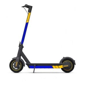 Світловідбивні наклейки Синій-жовтий (Ninebot Max G30, Kugoo G30, LikeBike Max г30)