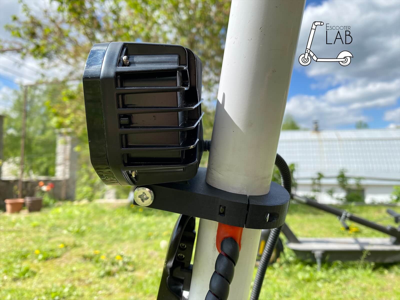 Кріплення Led фари 3х-лінзова до ел.самокату | eScooterLAB